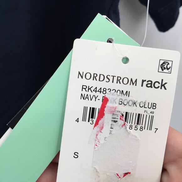 Abound Women's Club Open Book Graphic Crew Neck T Shirt Blue Size Small NWT - Picture 4 of 6